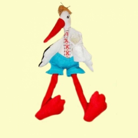 Мягкая игрушка, Аист "Семен"